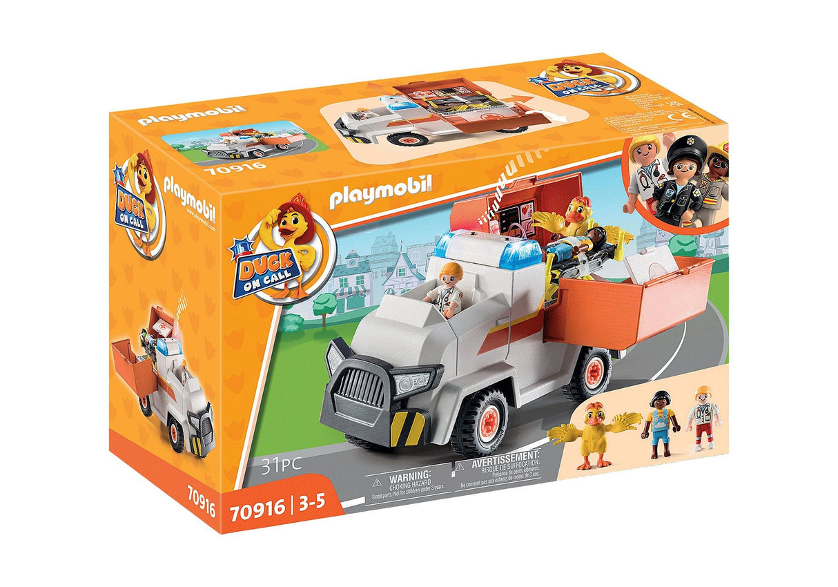 Playmobil 70916 Duck On Call Vehiculo De Emergencia Ambulancia