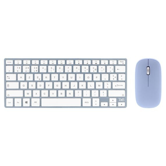 Pack 2en1 (Teclado/Ratón) Inalámbrico T Nb Iclick (Azul)