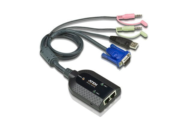 Adaptador Kvm Aten Ka7178, Módulo De Cpu, Vga, Usb, Audio, Medios Virtuales, Salida Dual