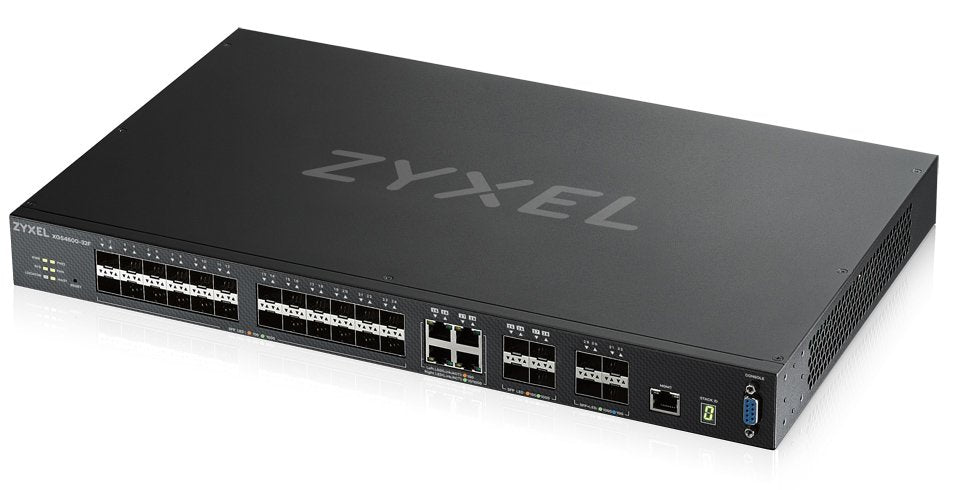 Zyxel Xgs4600-32f L3 Managed Switch 24 Port Gig Sfp 4 Dual Pers And 4x10g Sfp+ Stackable Dual Psu