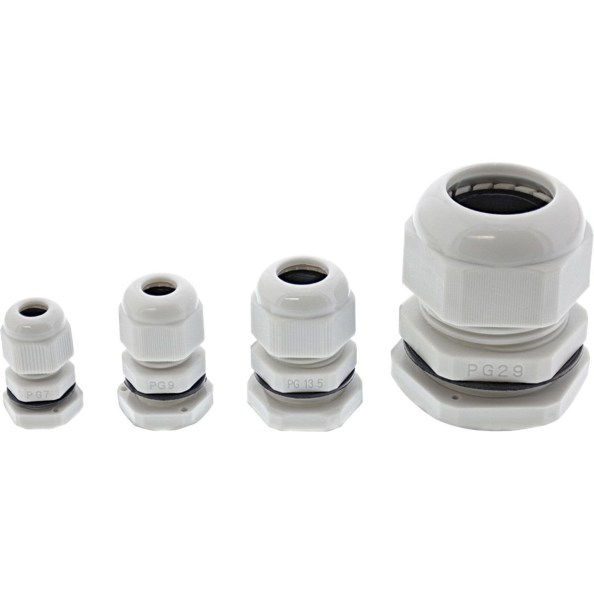 Prensaestopas Inline Nylon Ip68 3.5 - 6mm Gris