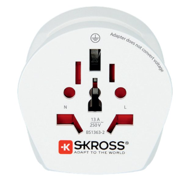 Skross Reiseadaptador Combo. World To South Africa White
