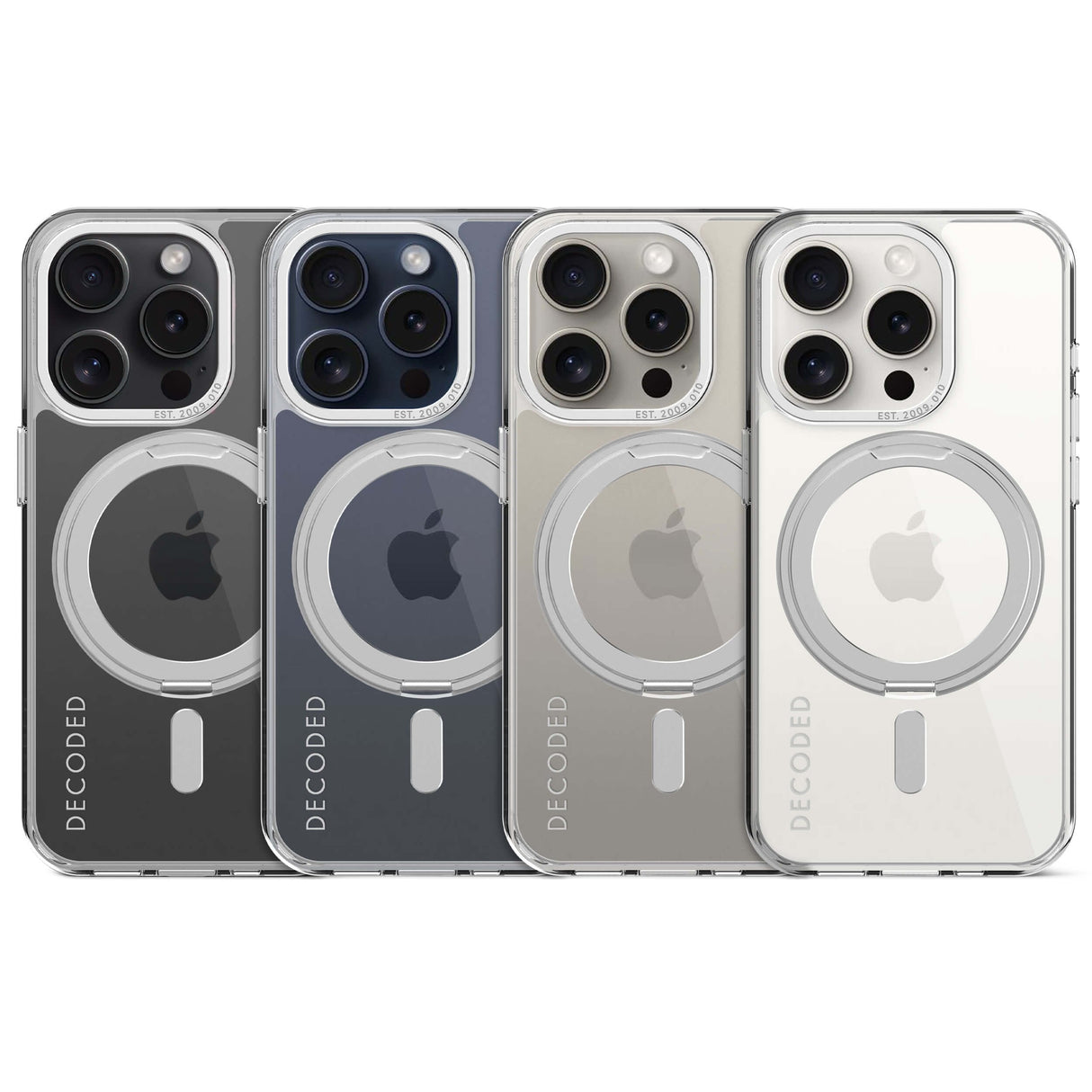 Decoded Recycled Plastic Loop Stand Backcover Ip15 Pro Trans.