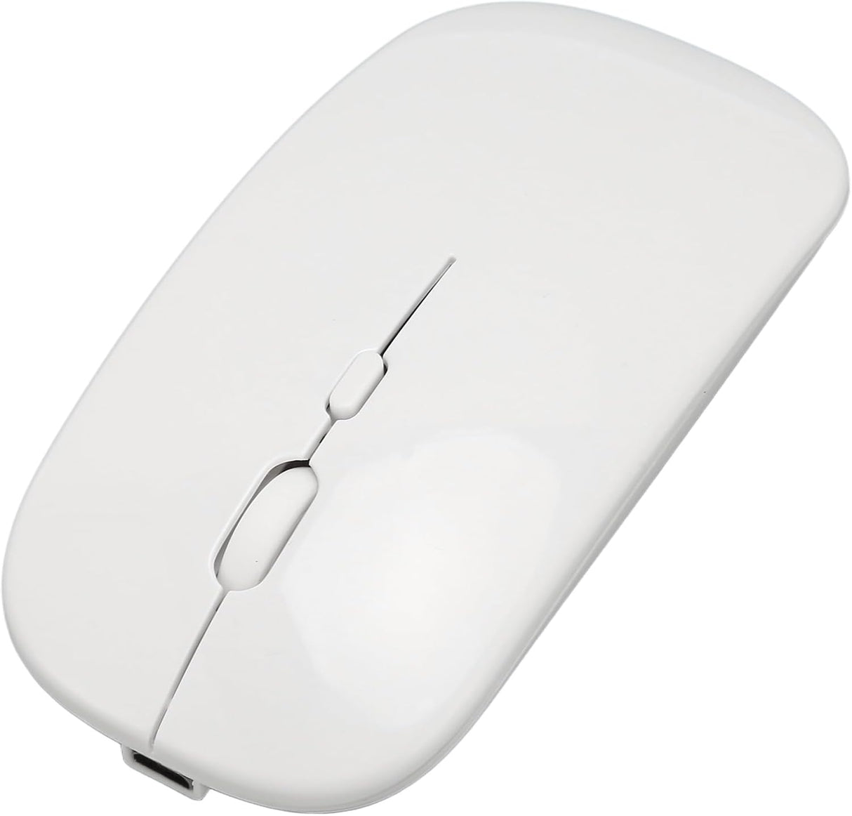 Raton Inalámbrico Recargable 2 En 1 Bluetooth + Usb 2.4g 1600 Dpi Ergonómico Blanco