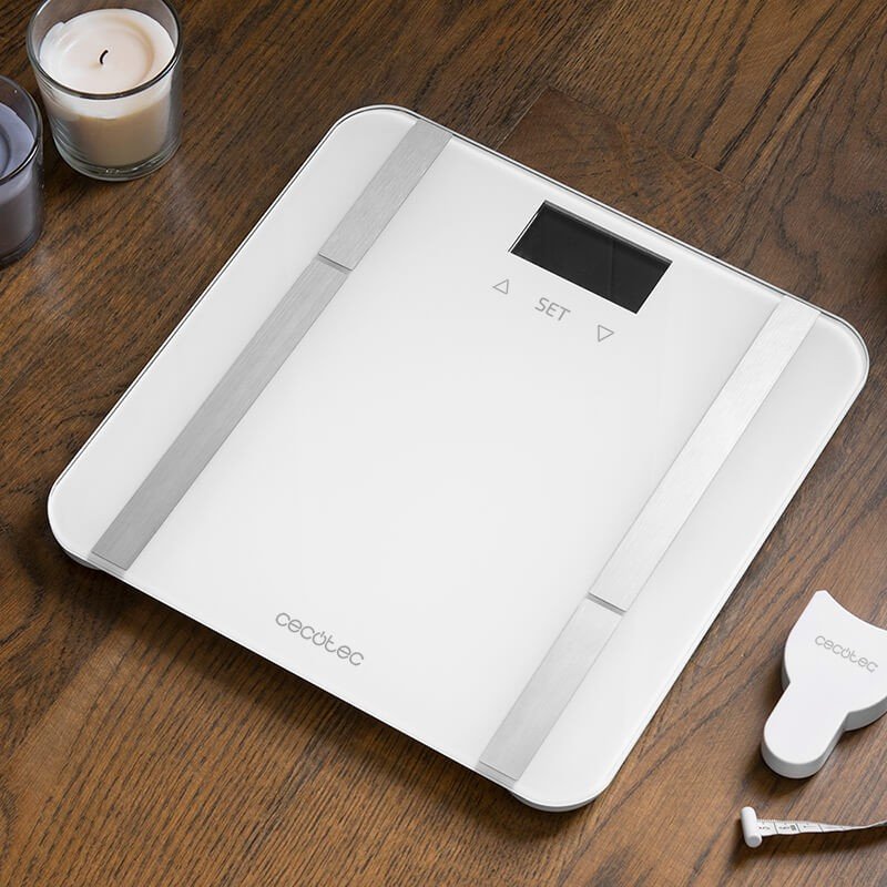 Báscula De Baño Cecotec Surface Precision 9400 Full Healthy Análisis Corporal Hasta 180kg Blanca