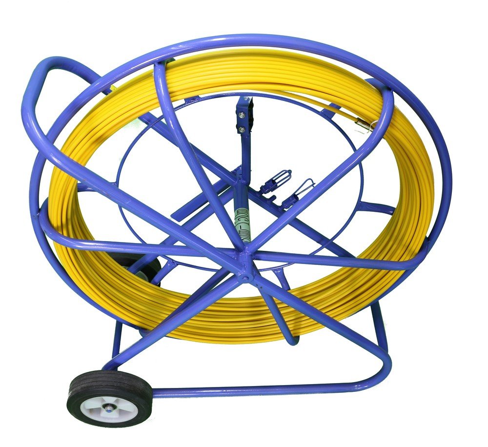Extralink Pilot 9mm 200m Varilla De Tracción De Cable Fibra De Vidrio Frp, D. 9mm, L. 200m, Amarillo