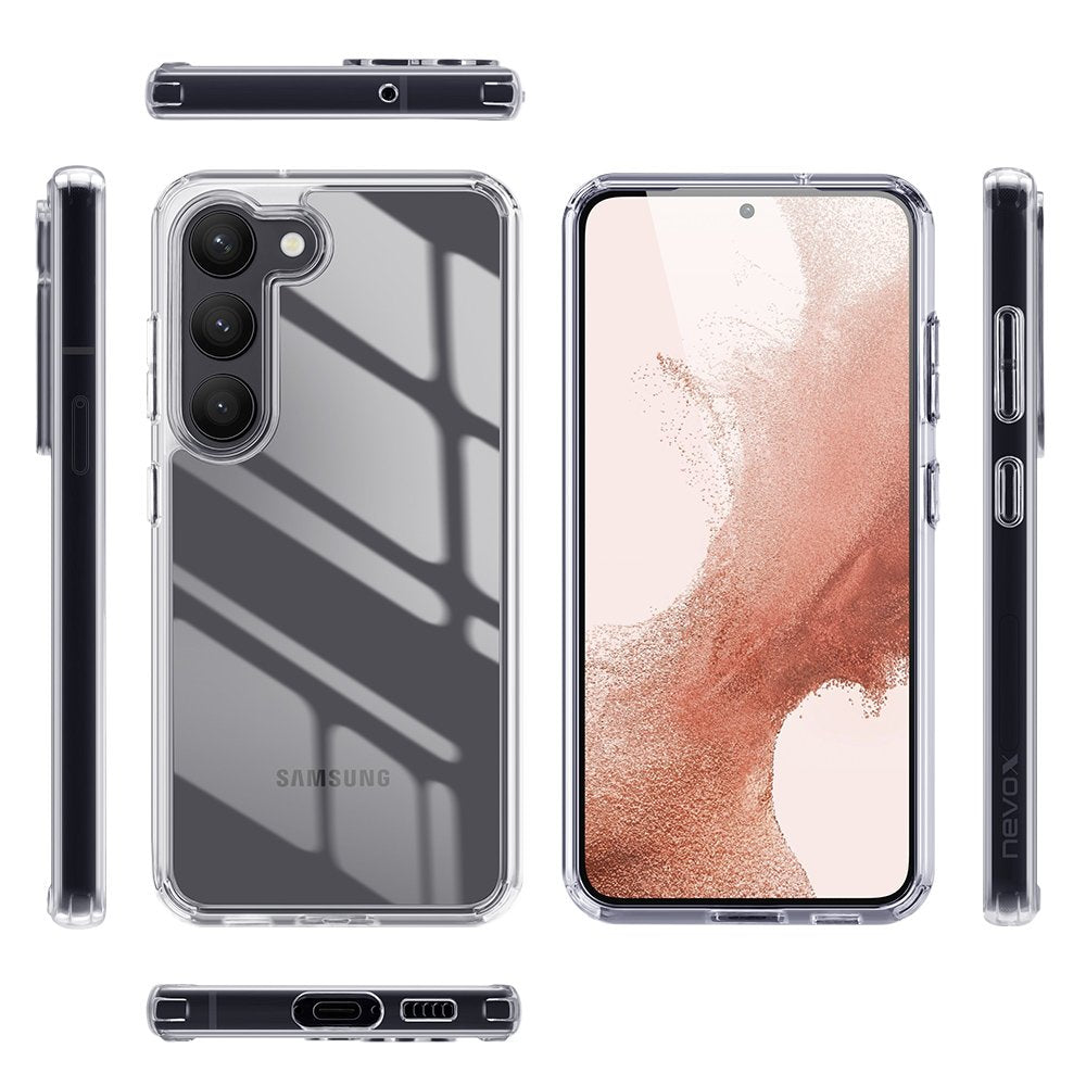 Funda Nevox Styleshell Shockflex Transparente Para Samsung Galaxy S23+ 2164