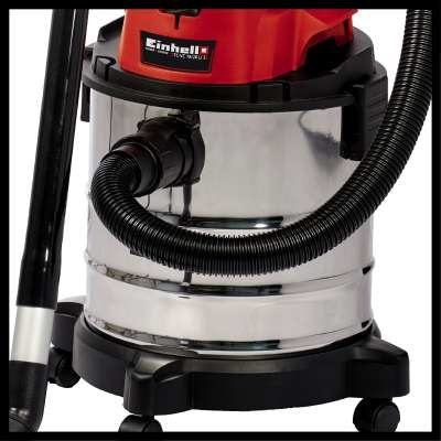 Aspirador En Seco Y Húmedo Einhell Tc-Vc 18/20 Li S-Solo (Rojo/Plata, Sin Batería Ni Cargador) Einhell 2347130
