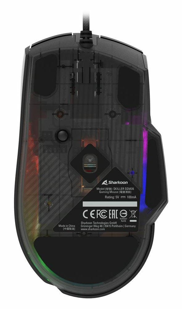 EAN 4044951040216 - Sharkoon SGM35 ratón Universal mano derecha USB tipo A Óptico 6400 DPI imagen 5