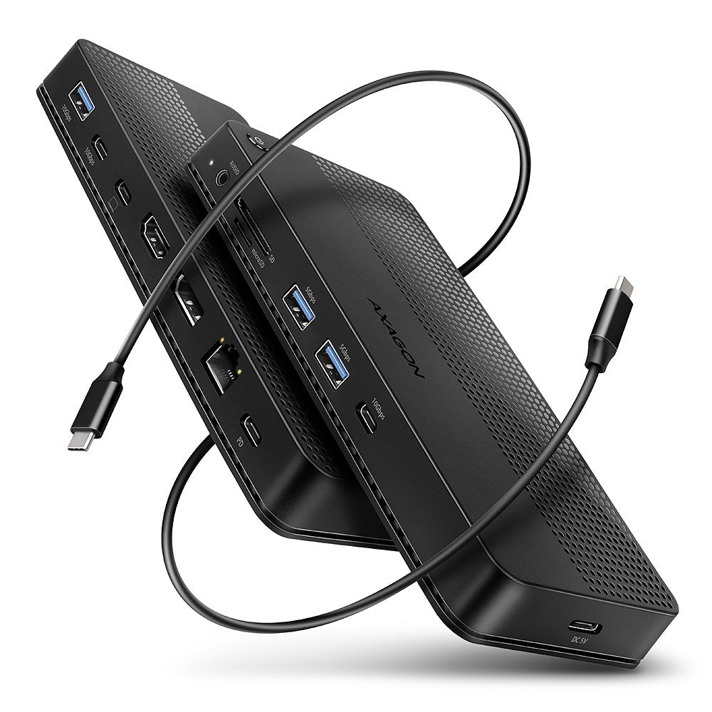 EAN 8595247908421 - Axagon HMC-U4 base para portátil y replicador de puertos Alámbrico USB4 Negro imagen 1