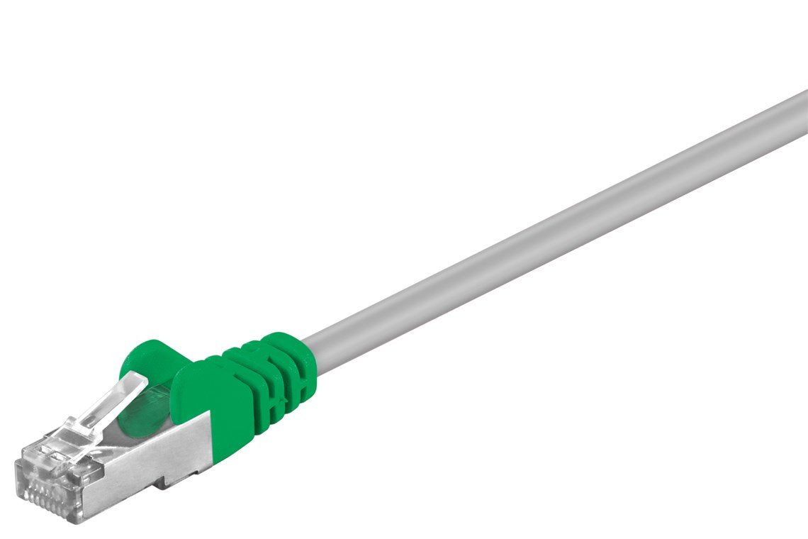 EAN 4040849501883 - Goobay 50188 cable de red Verde, Gris 3 m Cat5e F/UTP (FTP) imagen 1