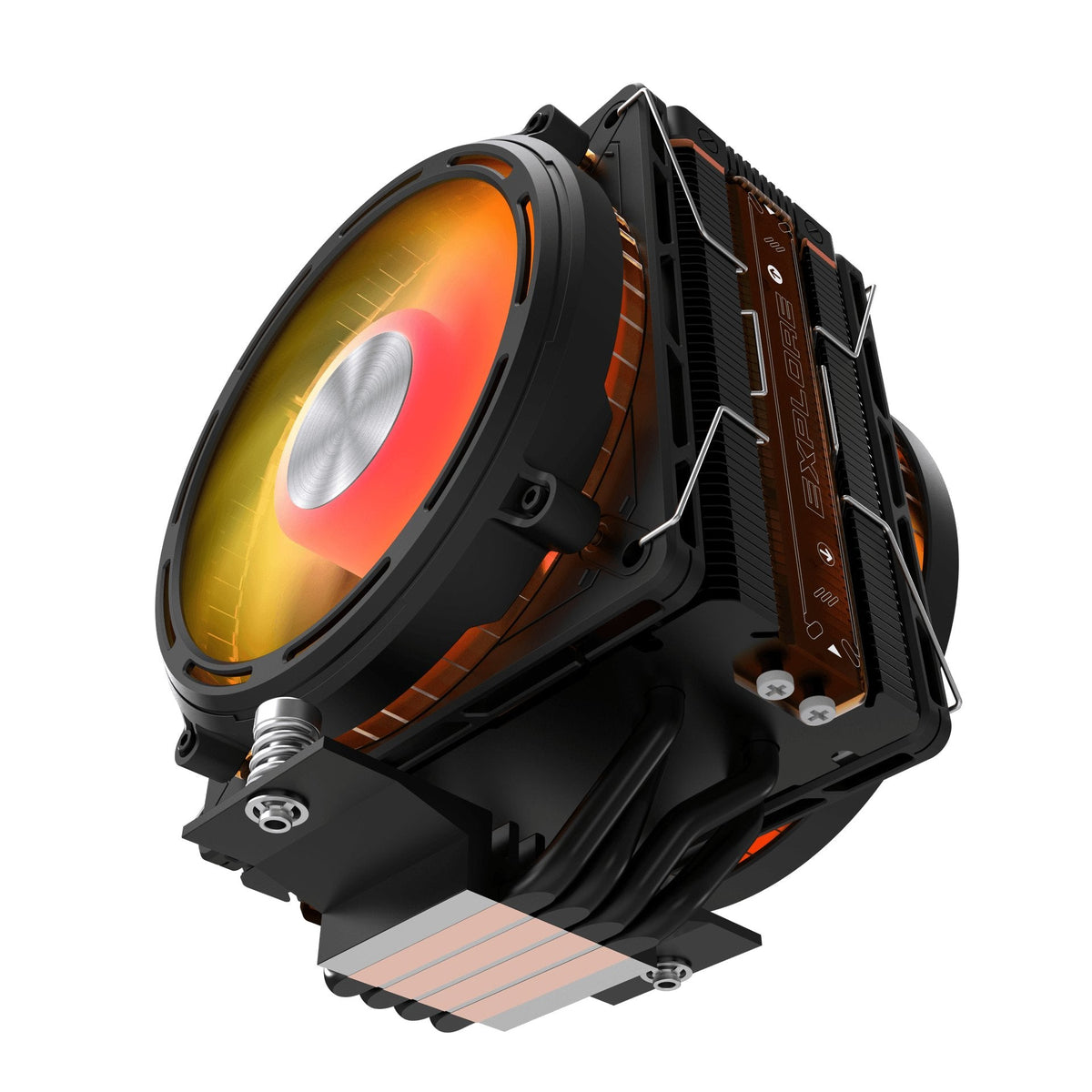 Ventilador Universal Explore E400 Plus A-Rgb Negro Darkflash Ventilador De 120 Mm / Argb / 230 W Tdp / 1851/1700/1200/115x Y Amd Am5/Am4