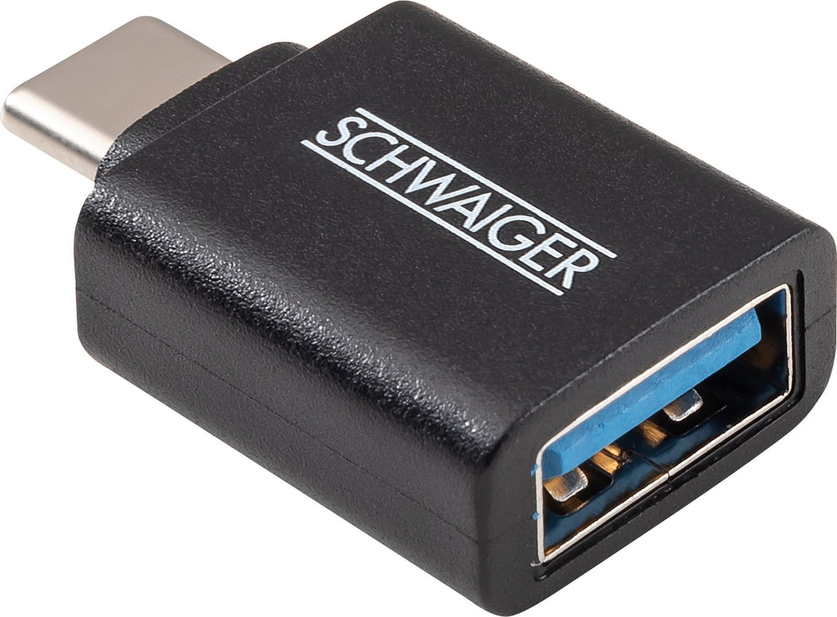 Schwaiger Usb-Adaptador Usb3.1c->Usb3.0a Negro