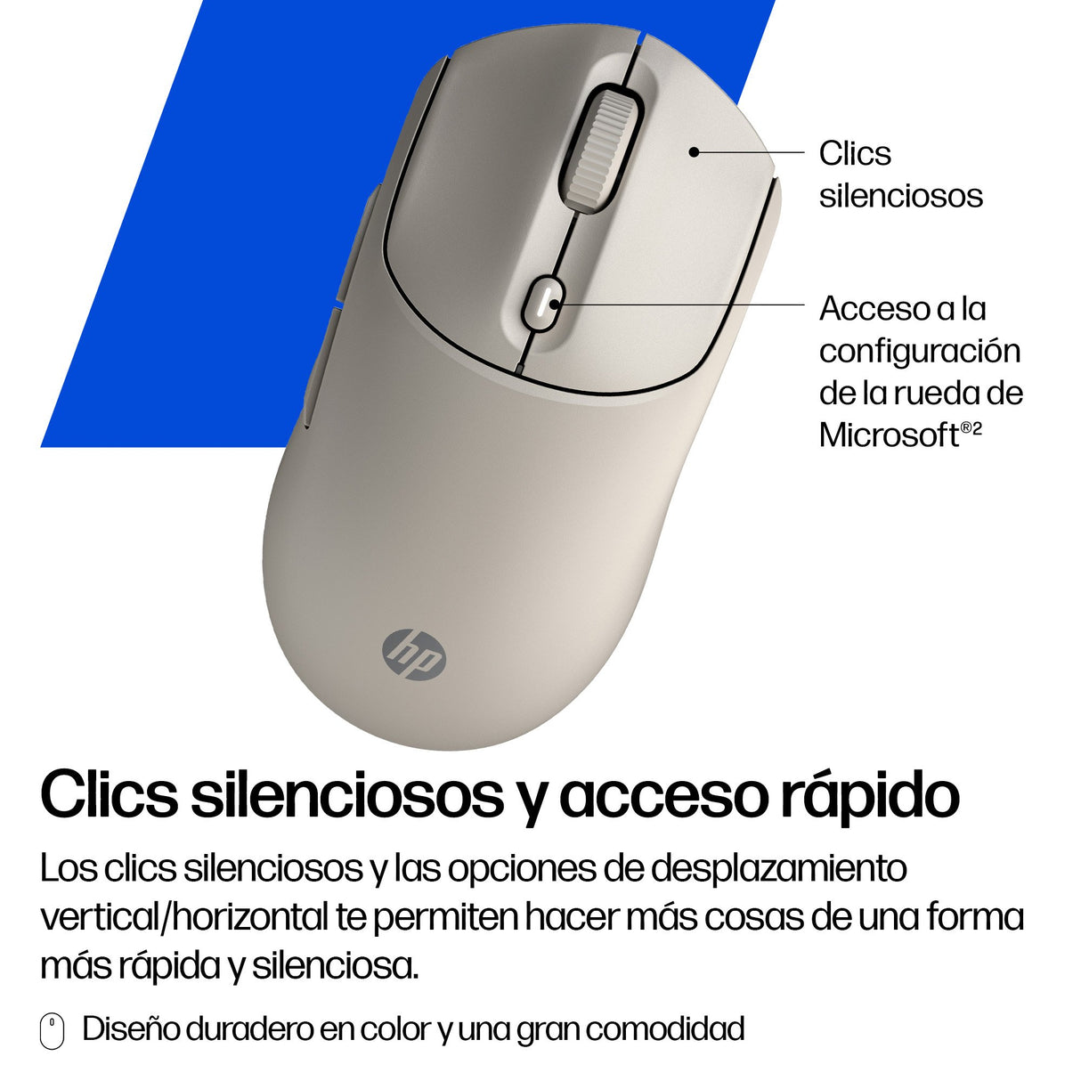 EAN 5715328149793 - HP 400 Quiet Blue Wireless Mouse ratón Hogar Ambidextro RF Wireless + Bluetooth 6000 DPI imagen 5