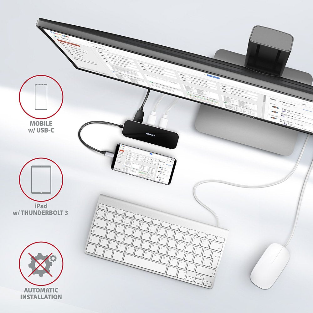 EAN 8595247906182 - Axagon HMC-6GL base para portátil y replicador de puertos Alámbrico USB 3.2 Gen 1 (3.1 Gen 1) Type-C Negr imagen 8