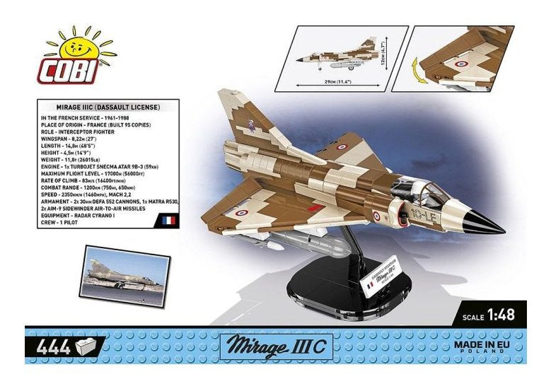 Cobi Armed Forces Mirage Iiic Vexin 444 Kl. 5818