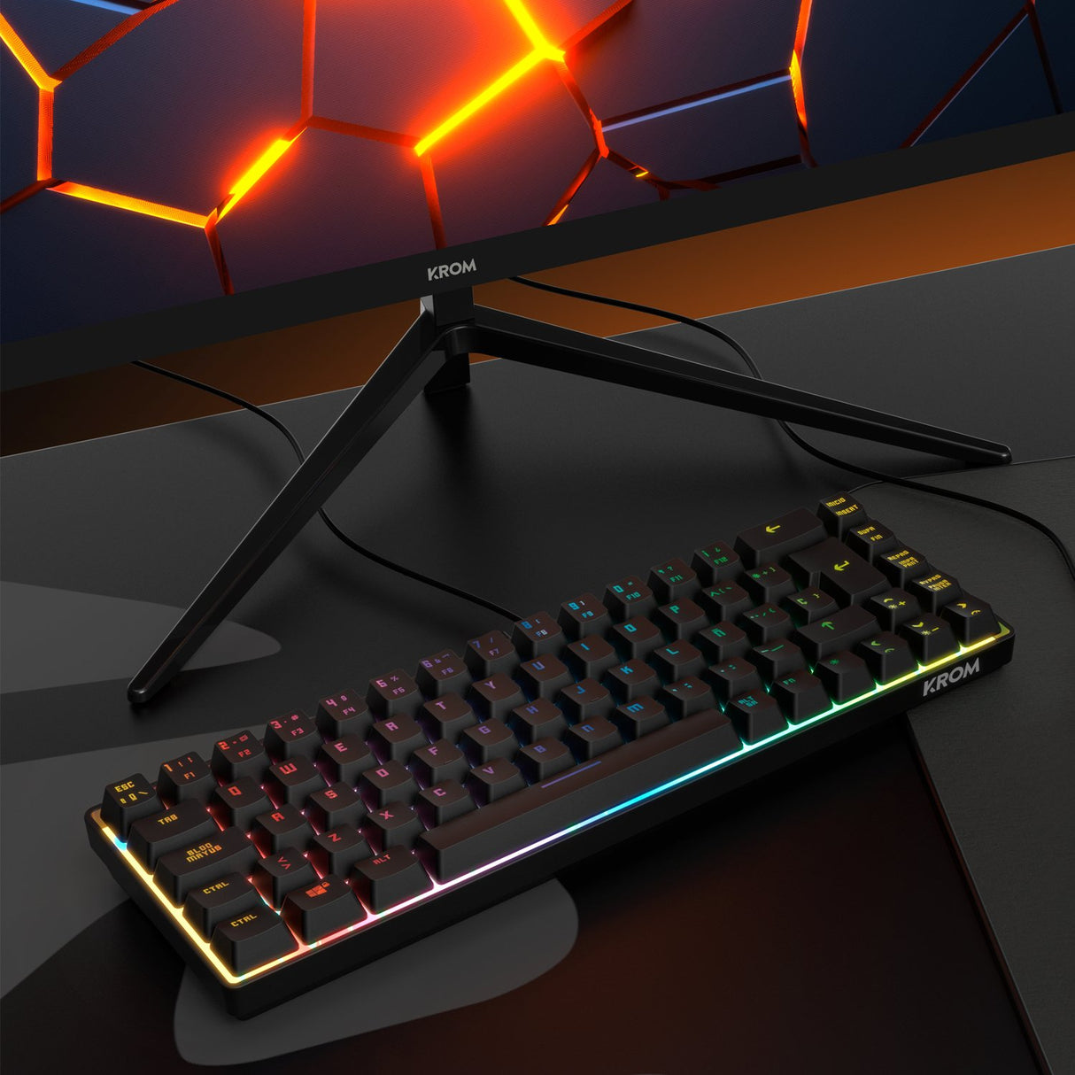 EAN 8436587975028 - Krom Kalista teclado Juego USB Negro imagen 8