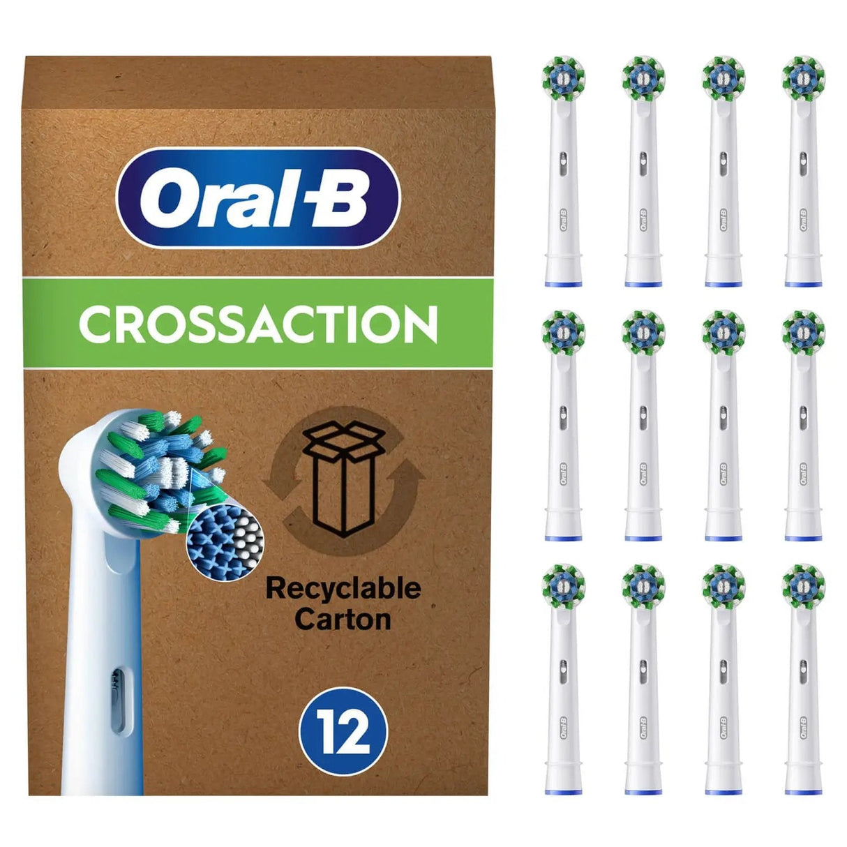EAN 8006540859827 - Oral-B CrossAction 12 pieza(s) Blanco imagen 1