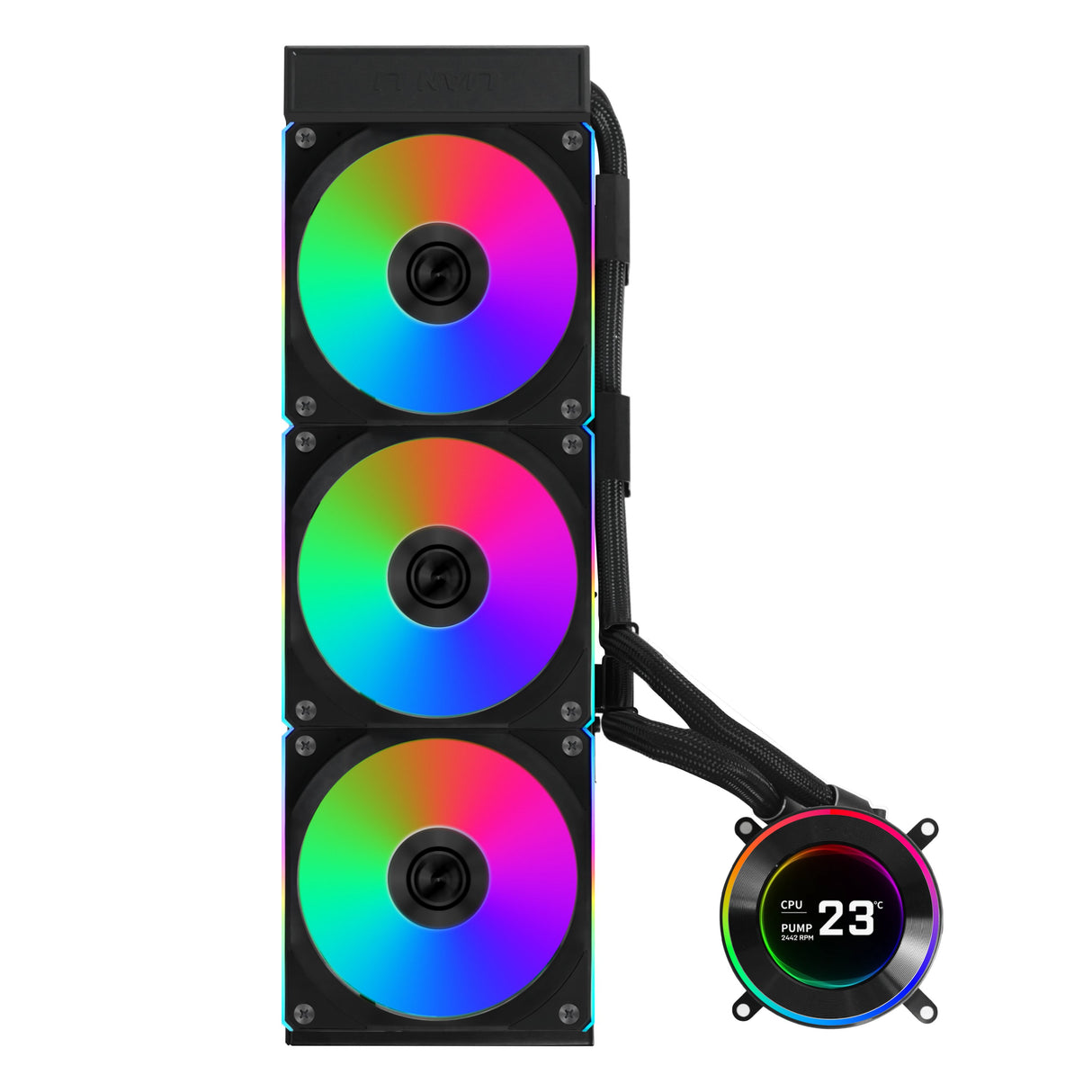 EAN 4718466017994 - Lian Li GA II Hydroshift II LCD-C 360CL Procesador Sistema de refrigeración líquida todo en uno 12 cm Neg imagen 2