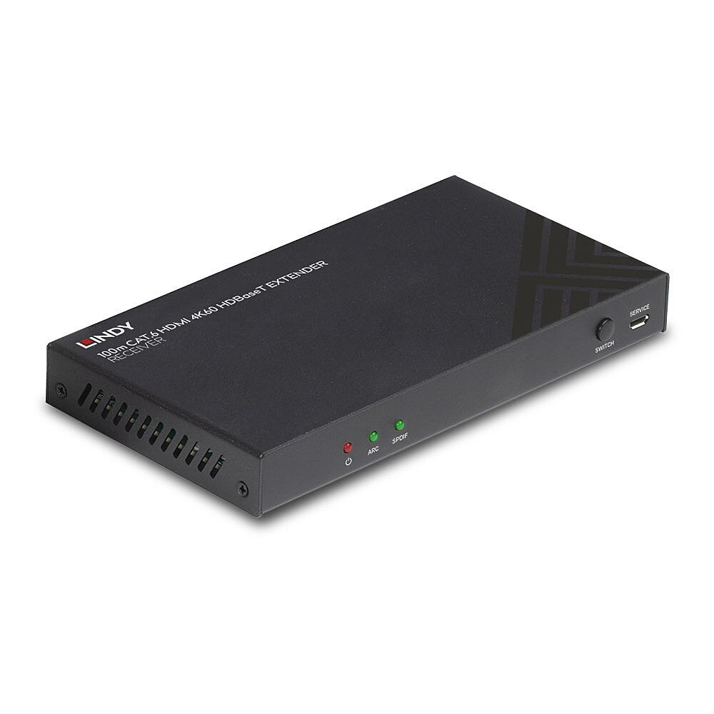 EAN 4002888383424 - Lindy 38342 extensor audio/video Receptor AV Negro imagen 1