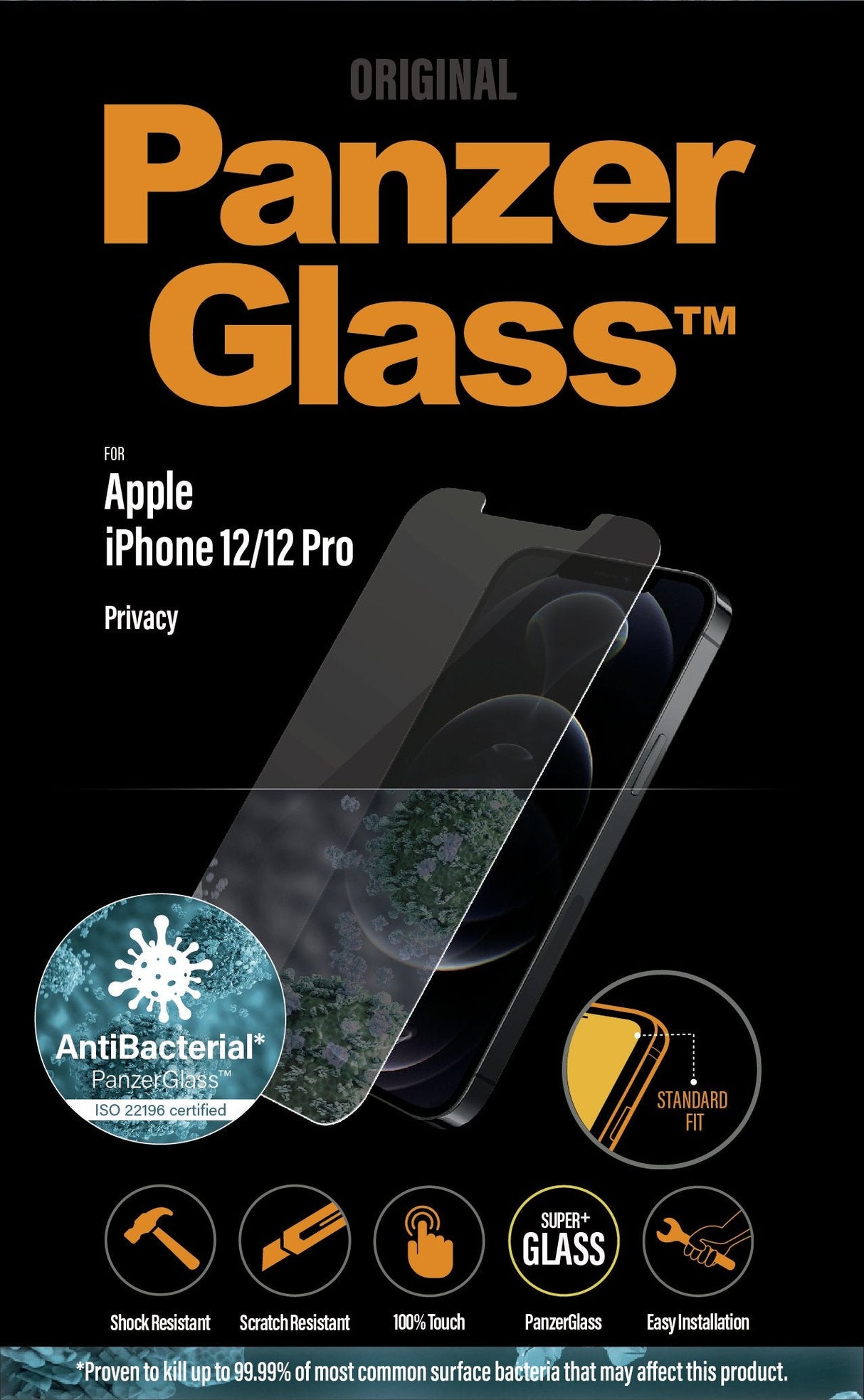 Panzerglass Vidrio Blindado De Privacidad Iphone 12 | 12 Pro