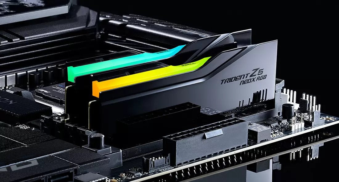 G.Skill Dimm 32 Gb Ddr5-6000 (2x 16 Gb) Dual-Kit (Negro, F5-6000a3038f16gx2-Tz5nxrn, Trident Z5 Neo X Rgb) F5-6000a3038f16gx2-Tz5nxrn