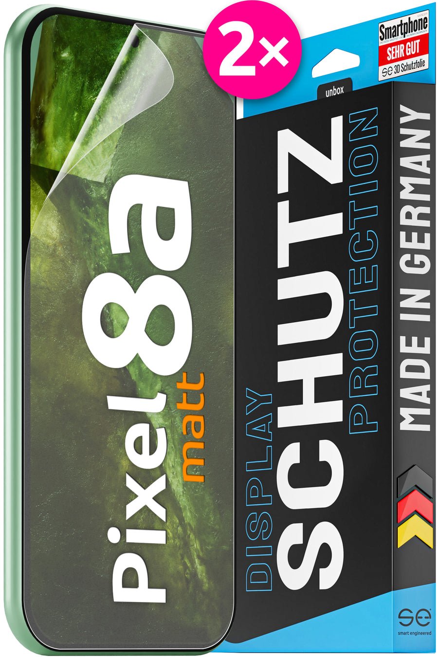 Se 3d Protector De Pantalla Google Pixel 8a Entspiegelt (Vpe 2)