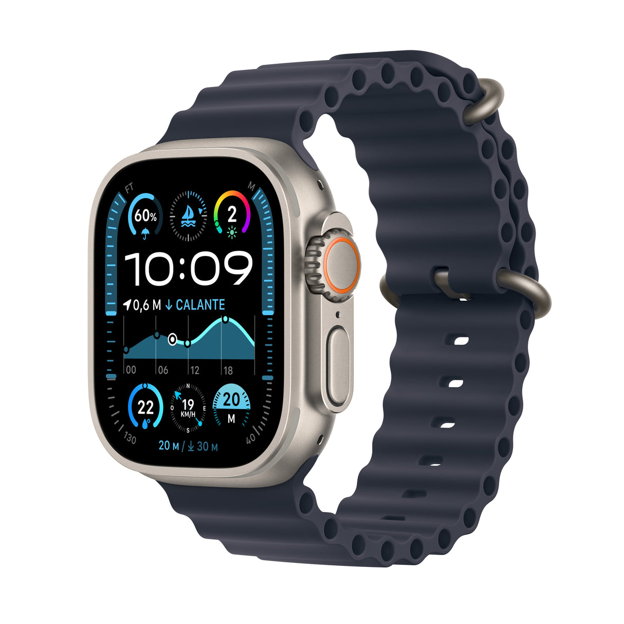 EAN 0195949580475 - Apple Watch Ultra 2 OLED 49 mm Digital 410 x 502 Pixeles Pantalla táctil 4G Titanio GPS (satélite) imagen 1