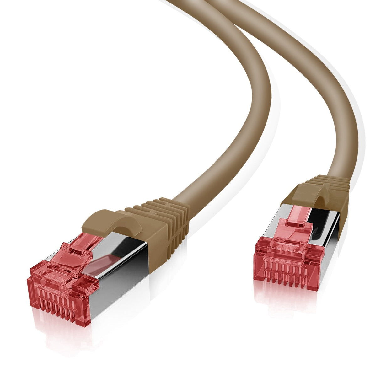Helos Cable De Red S/Ftp Cat 6 Marron 10,0m