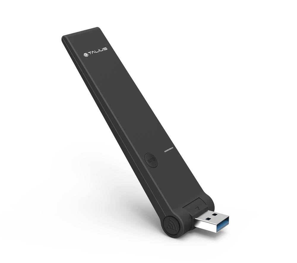 Talius Tarjeta De Red Usb 3.0 Wireless 1300mbps Dual Band Dock Usb Incluido Negro