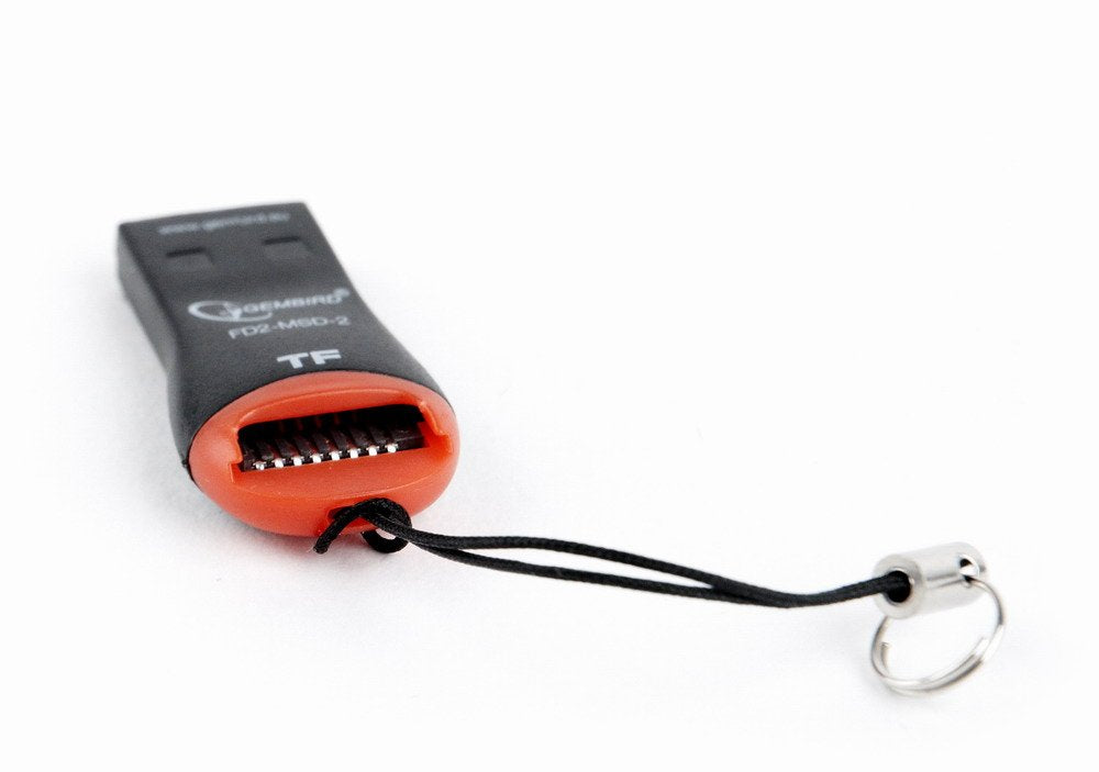 EAN 8716309107174 - Gembird FD2-MSD-3 lector de tarjeta USB 2.0 Negro, Rojo imagen 1