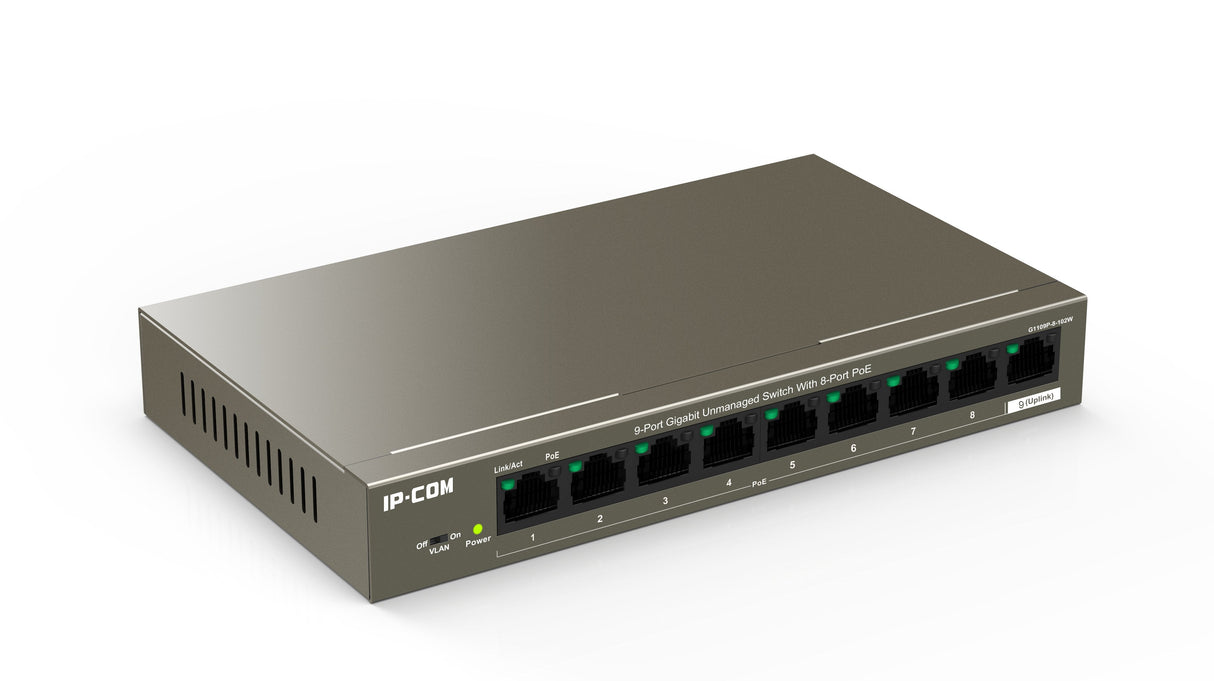 Ip-Com Networks G1109p-8-102w Switch No Administrado Gigabit Ethernet (10/100/1000) Energía Sobre Ethernet (Poe)