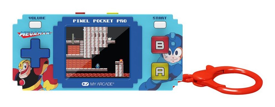 My Arcade Micro Pixel Pocket Pro Mega Man Gaming System