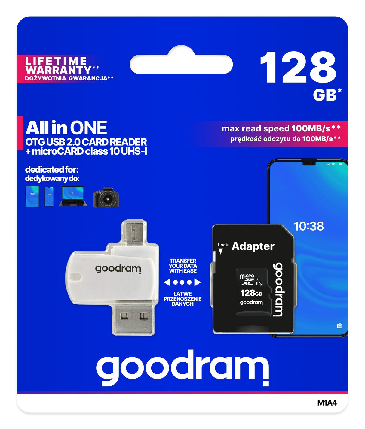 EAN 5908267930298 - Goodram M1A4 All in One 128 GB MicroSDXC UHS-I Clase 10 imagen 8