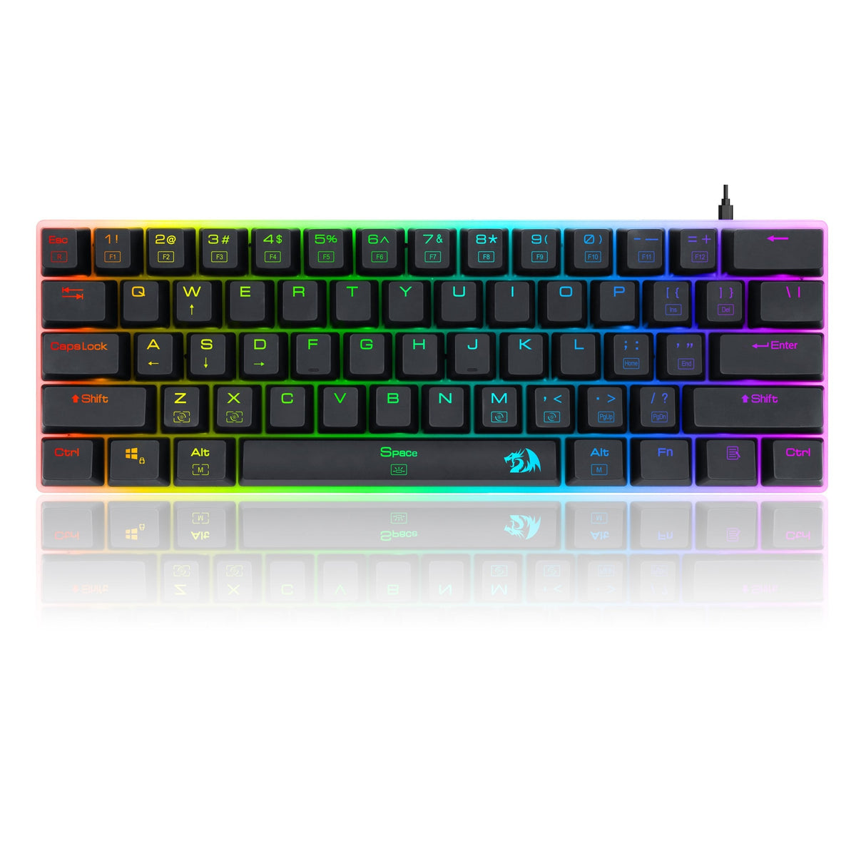 Redragon Alien Teclado Gigante Mecánico Gaming Rgb Switch Azul English Layout