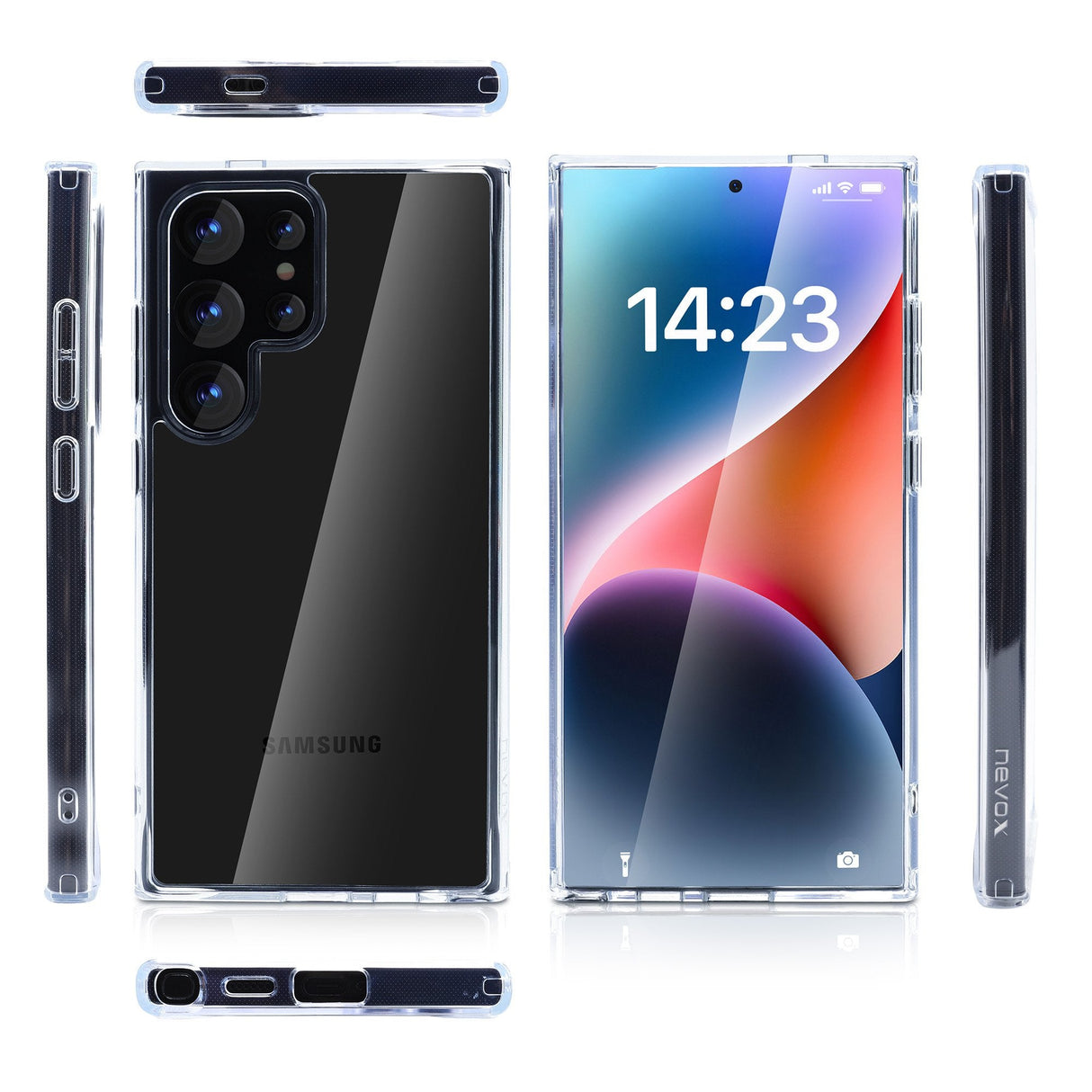 Nevox Styleshell Shockflex (Transparente, Samsung Galaxy S25 Ultra) 2464