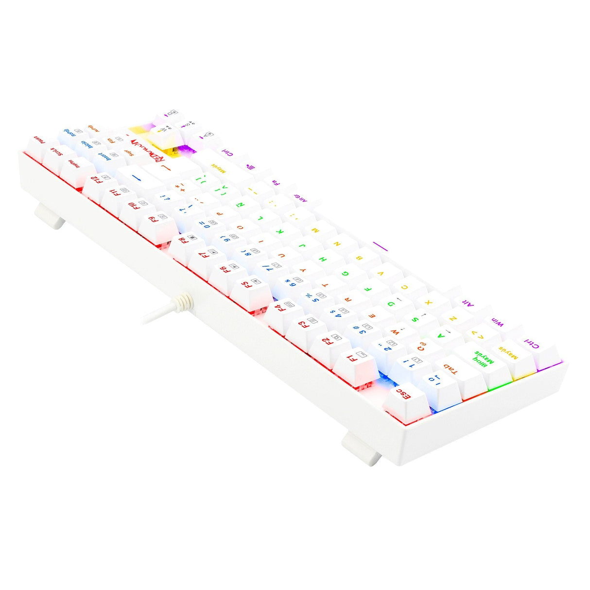Redragon Kumara 2 Teclado Mecanico Gaming Rainbow Español Blanco