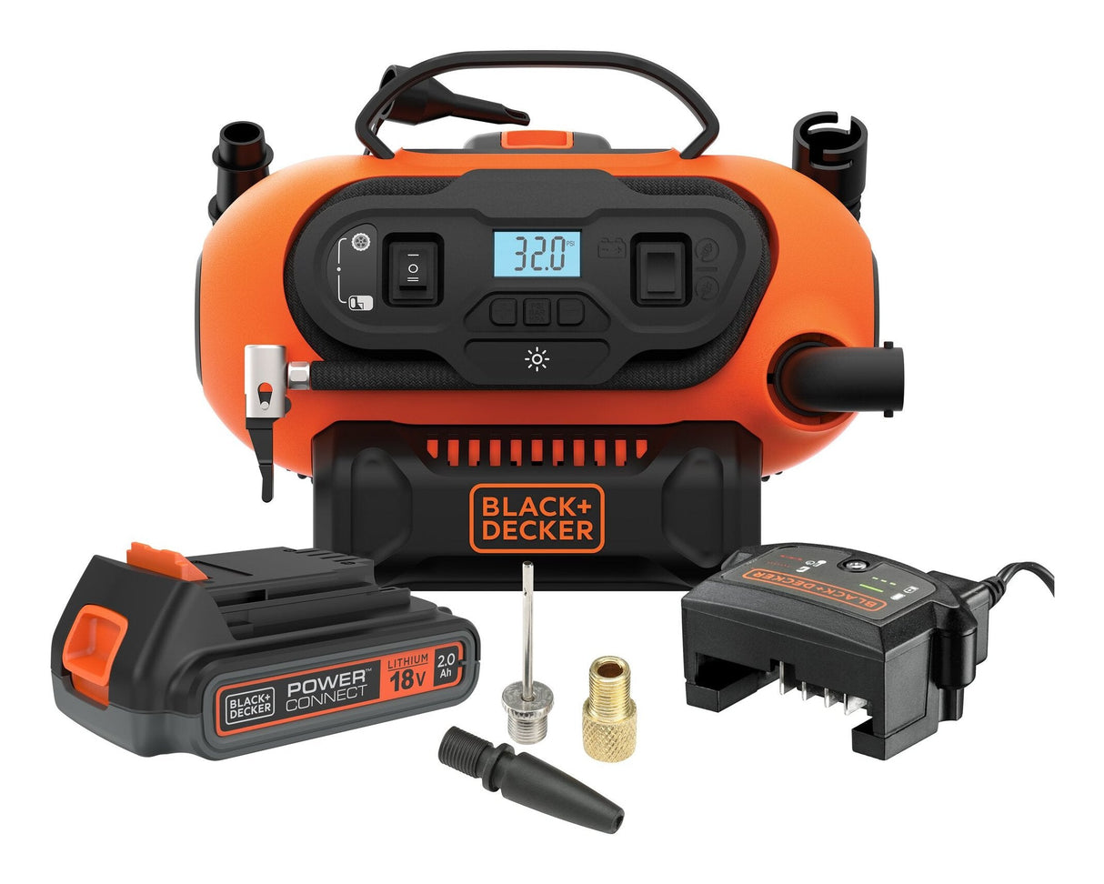 Black+Decker Compresor De Batería Bdcinf18n-Qs, 18volt, 11bar