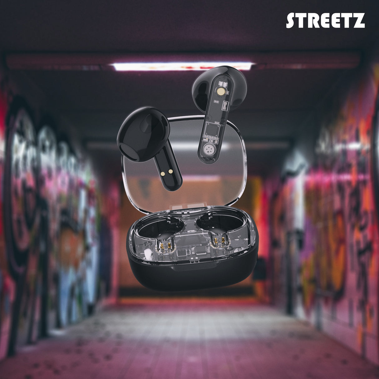 Streetz Bt Tws In-Ear KopfhRer Transparent Schwarz