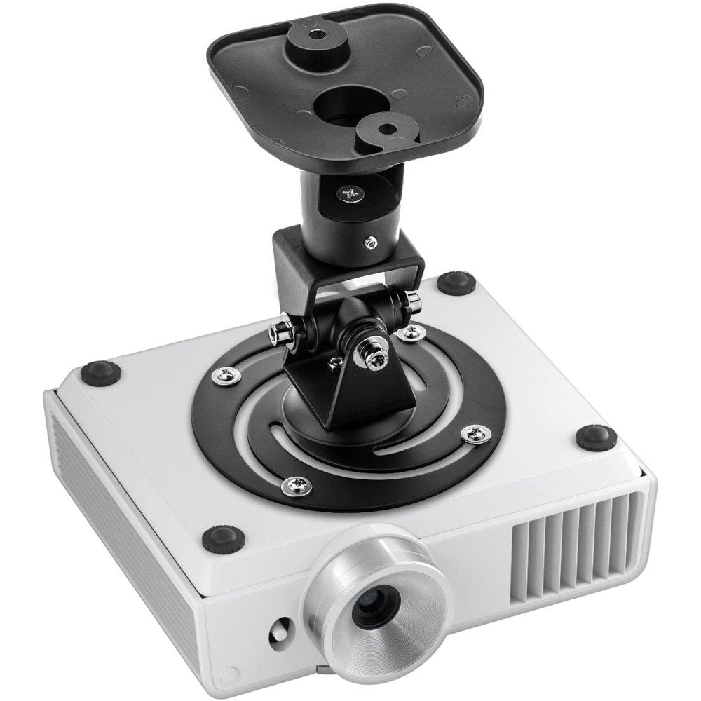 Techly 022403 Soporte De Techo Para Proyector, 10kg, 22 Cm, Con Inclinación Y Rotación Ajustable