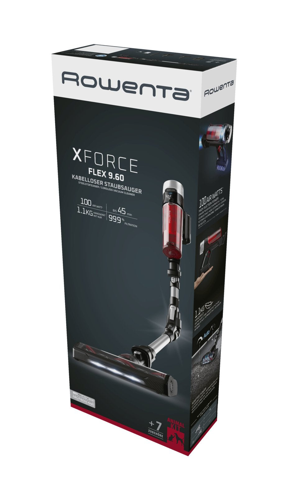 Aspirador Escoba Rowenta Rh2077wo Xforce Flex 9.60 Animal 200w 18.5v