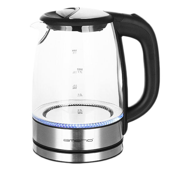 EAN 7333282000851 - Emerio WK-119988 tetera eléctrica 1,7 L 2200 W Negro, Acero inoxidable imagen 1