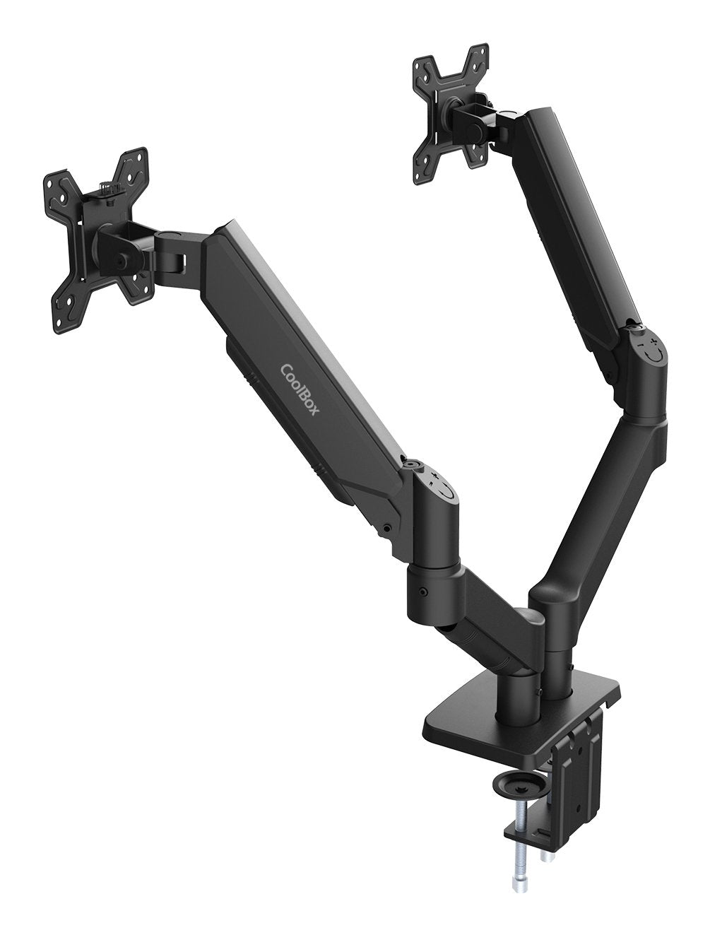 Soporte Coolbox Dos Monitores Brazo Neumatico