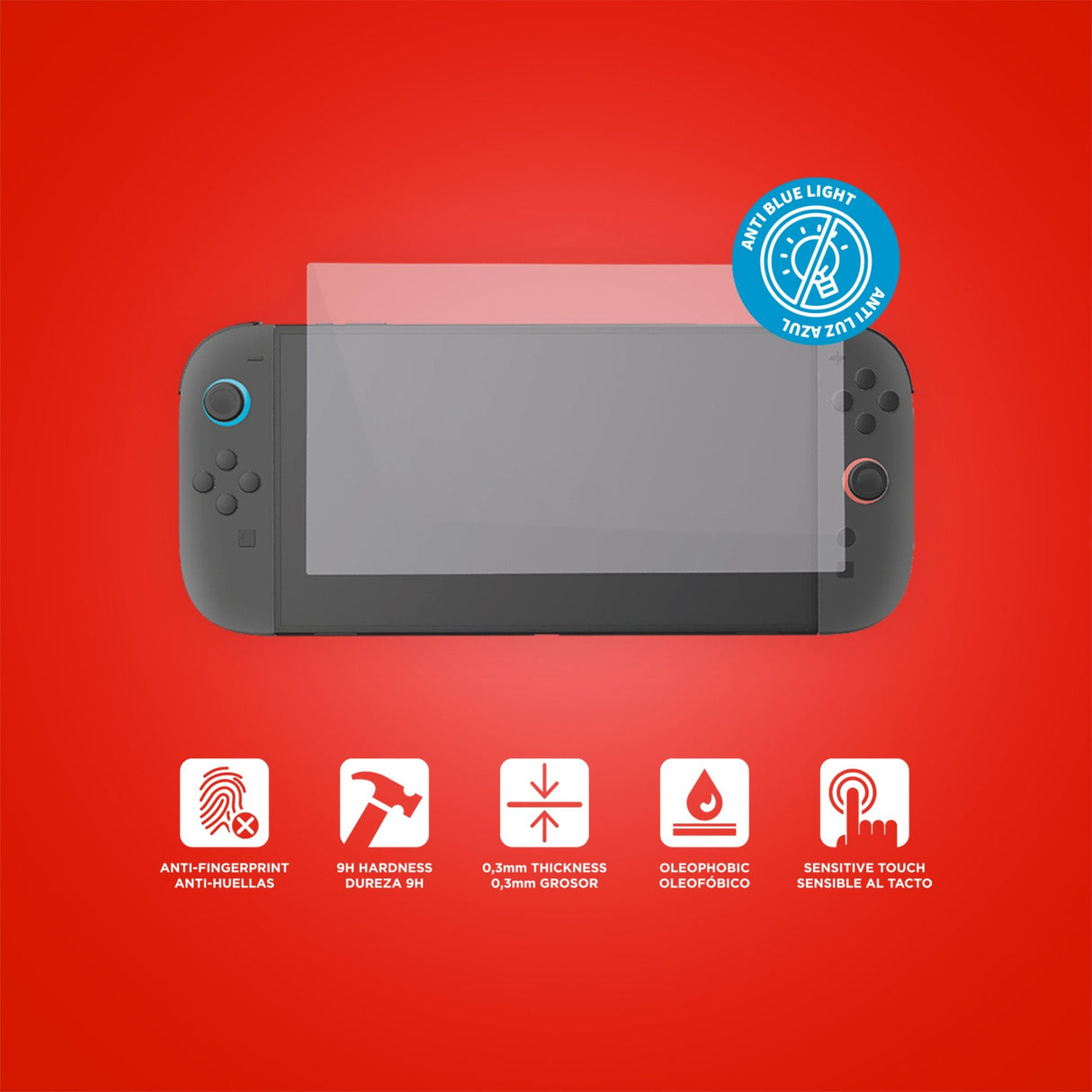 Cristal Templado Fr-Tec Switch 2 Anti Luz Azul