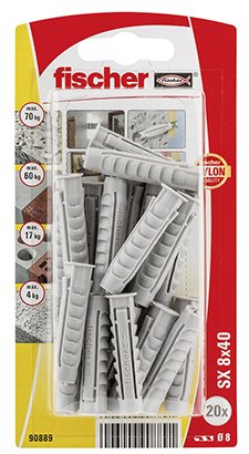 Blister Taco Fischer Sx Ø8x40mm K Nv 20 Unid. 567823