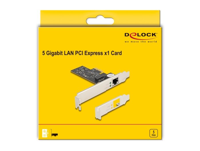 Delock 81260 Tarjeta Pci Express X1 A 1 X Rj45 5 Gigabit Lan