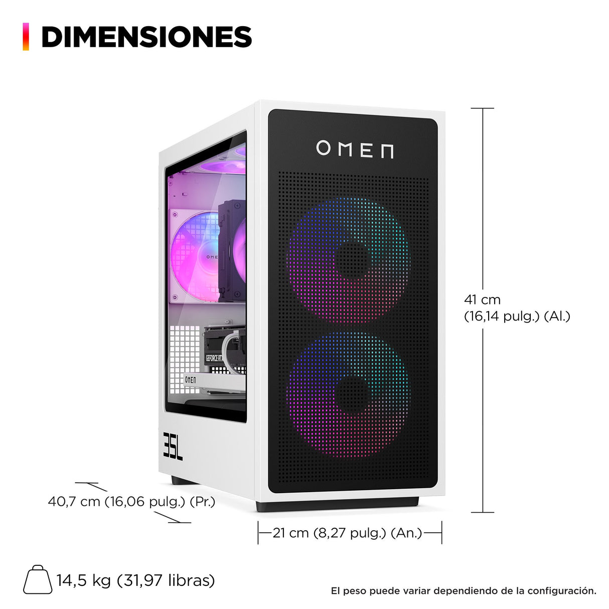 EAN 0199764264350 - HP OMEN 35L Gaming Desktop GT16-0118ns Intel Core Ultra 5 225F 32 GB DDR5-SDRAM 1 TB SSD NVIDIA GeForce R imagen 5