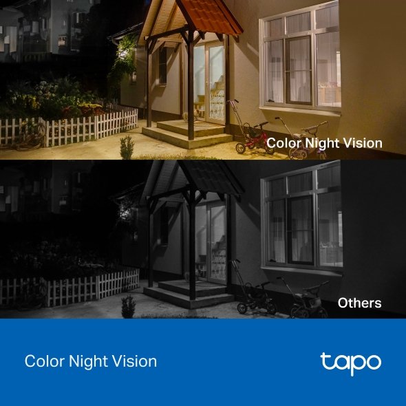 Tp-Link Tapo C411 Kit Venkovn Cámara, Solrn Panel (3mp, 2k Qhd, 1296p, Ir 9m, Wifi, Micro Sd Card, Ip65)