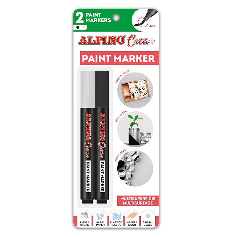 EAN 8413240608868 - Alpino AR000251 rotulador para colorear Negro, Blanco 1 pieza(s) imagen 1