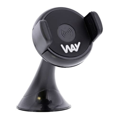 Tnb Way - Cargador De Coche De Inducción De 10w, Soportes 2 En 1 + Cable Micro Usb Integrado - Negro